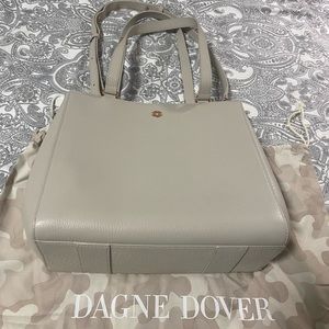 COPY - Dagne Dover Leather Trimmed Crossboday/ Tote bag